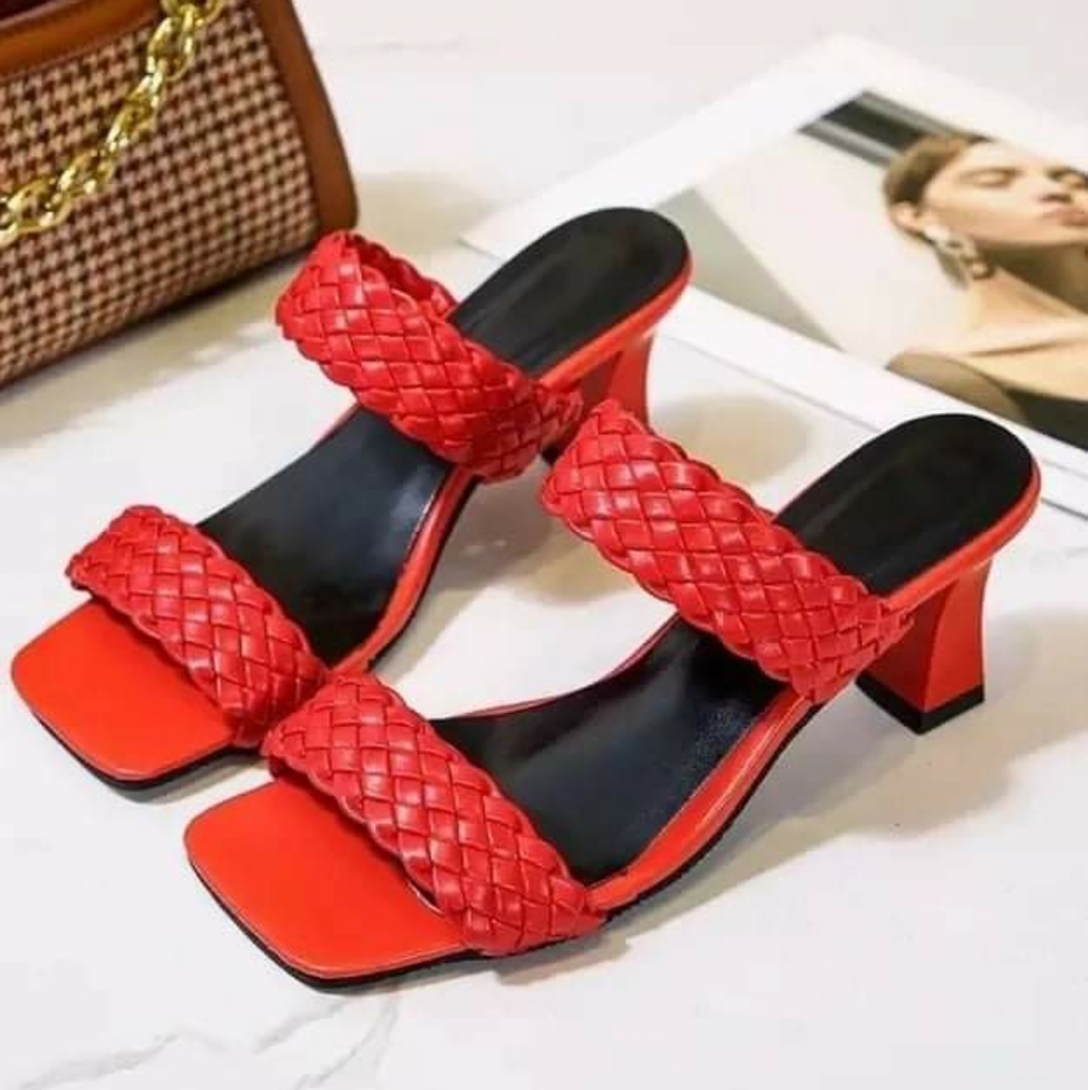 COPY - Women’s square head sandals (color red)